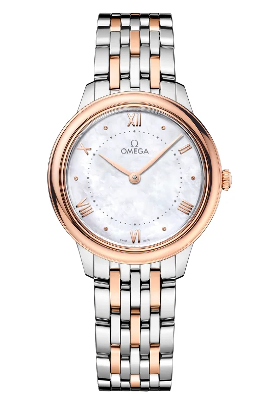 Men's Analog Style Dress Watches with Classic Designs-Omega De Ville Prestige Quartz 30mm 434.20.30.60.05.001