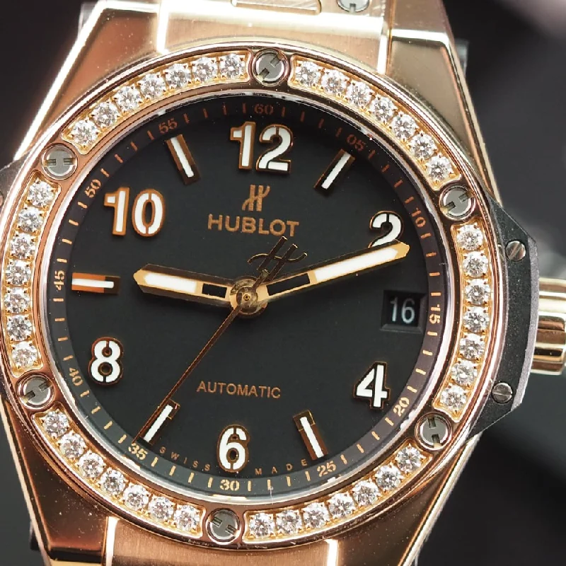 Women's Rolex Classic Design Watches-Hublot Big Bang One Click King Gold Diamonds 465.OX.1180.RX.1204 (2019)