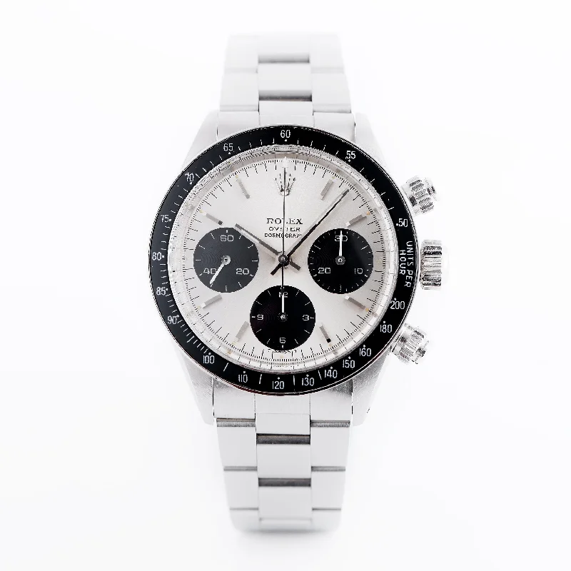 men's Rolex watches with regulator dial -​Rolex Daytona | REF. 6263 | Silver T SWISS T Dial | Stainless Steel | 1975