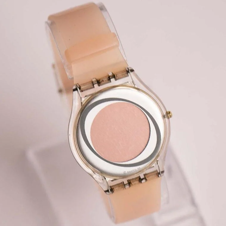 Women's Pilot Watches for Collectors-2002 Swatch Skin Beat SIK104 Flighting Roses Watch | Digital Swatch Skin