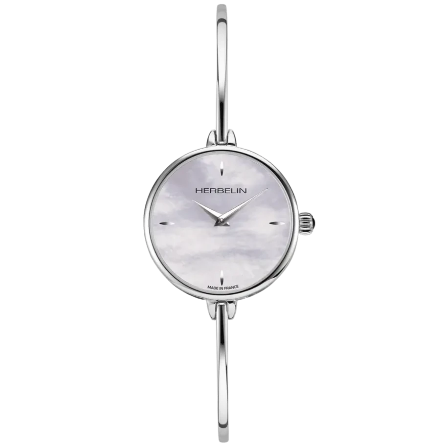 Men's Valentine's Day Dress Watches for Couples-Herbelin Fil Ladies Mother of Pearl Watch 17206B19