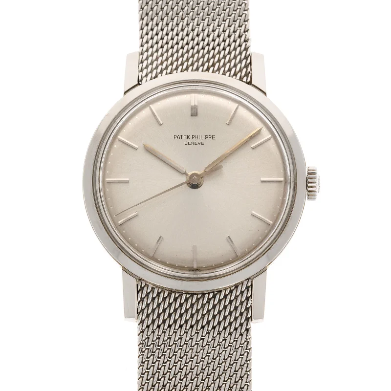 Men's Patek Philippe Aquanaut Watches-Patek Philippe Steel Calatrava Watch Ref. 3483