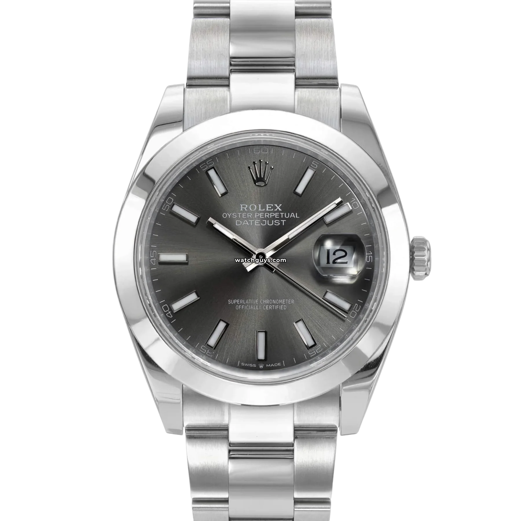 Women's Rolex Business Meeting Design Watches-Rolex Datejust 126300 Rhodium