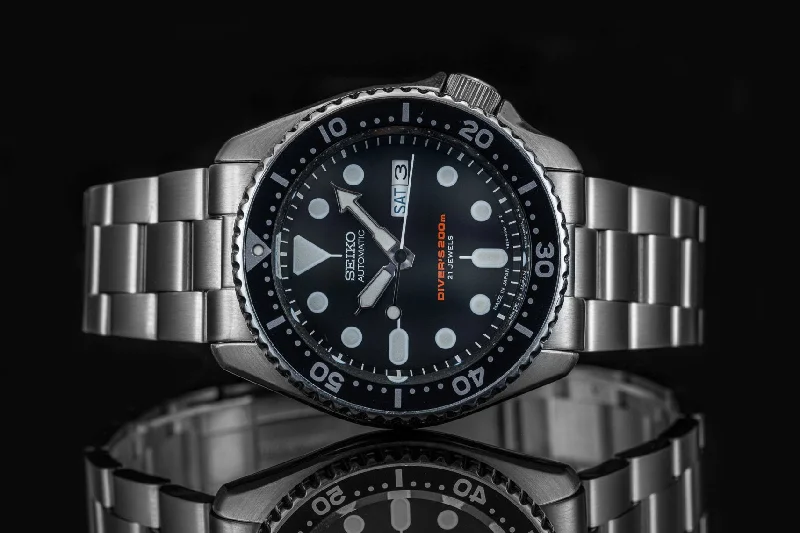 Men's Seiko Personalized Design Watches-Senator Bracelet (Seiko SKX007)