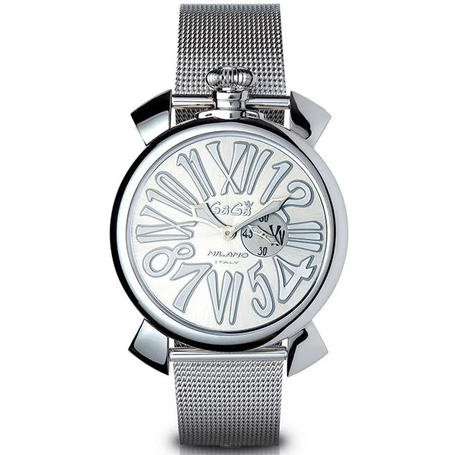 Gaga Milano Men's White Slim Watch 5080.3