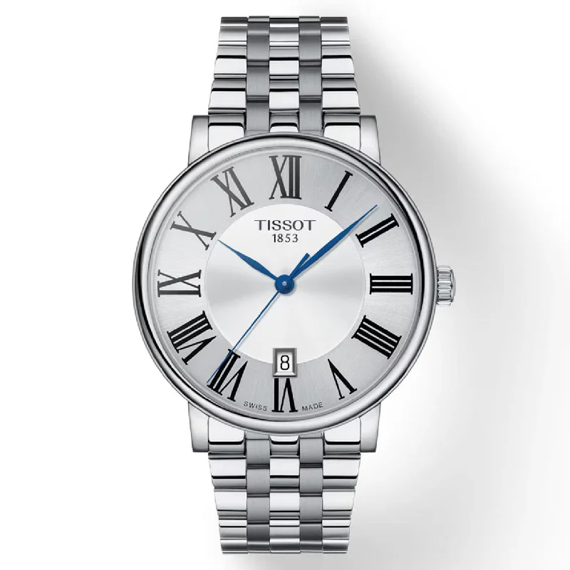 Women's Heritage Watches for Formal Events-Tissot T-Classic Silver Dial Men 40mm