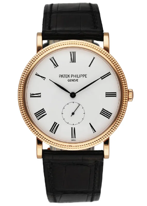 Men's Patek Philippe Watches with Dual Time Zones-Patek Philippe Calatrava 5119R Mens Watch