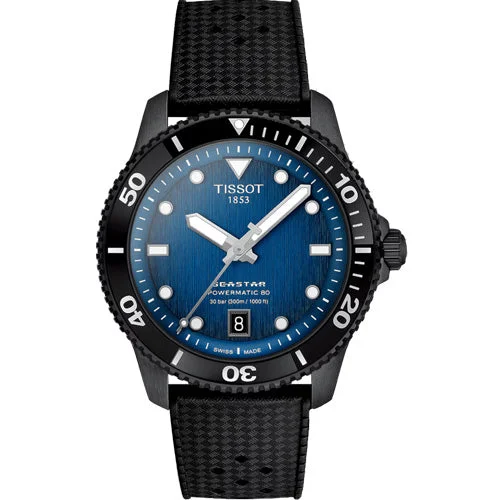 Women's Heritage Watches with Minimalist Style-Tissot T-Sport Graded Blue & Black Dial Men 40mm