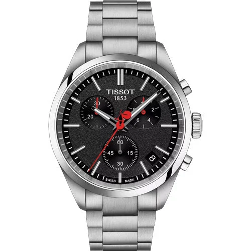 Women's Heritage Watches for Birthday Gifts-Tissot T-Classic PR 100 Vuelta Black Dial Men 40mm T1504171105101