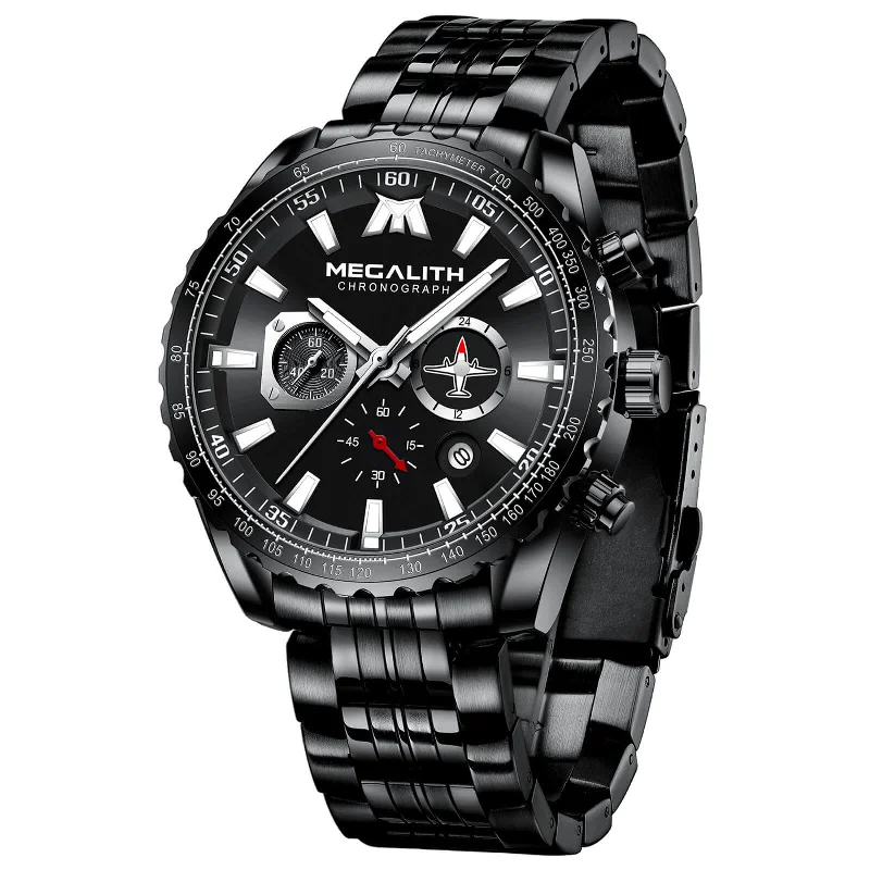Men's Chronograph Watches for Customization-Chronograph Watch | Stainless Steel Band | 8212M