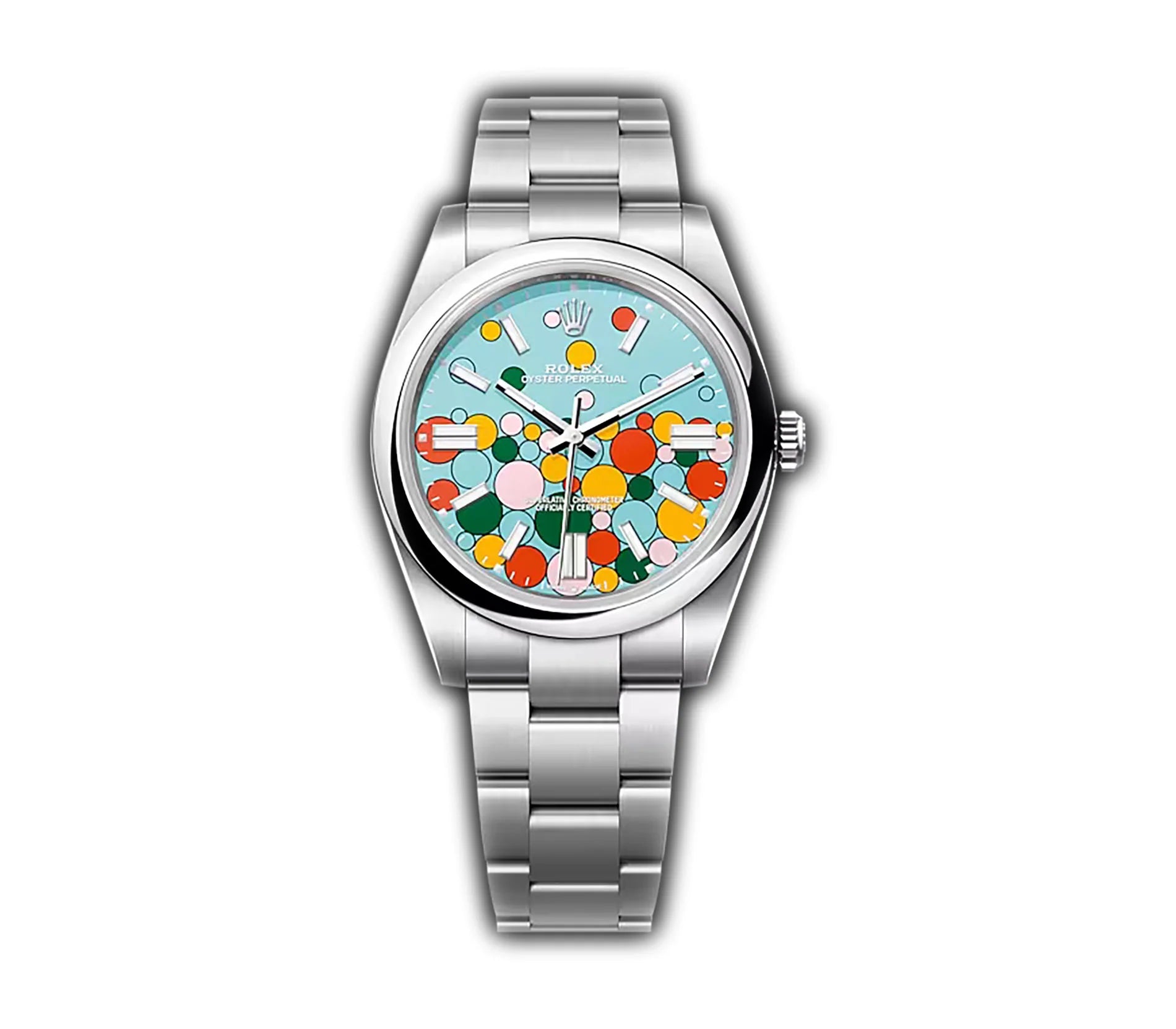 men's Rolex watches with hobnail dial -​31mm No-Date Celebration Motif Index Dial Oyster Bracelet