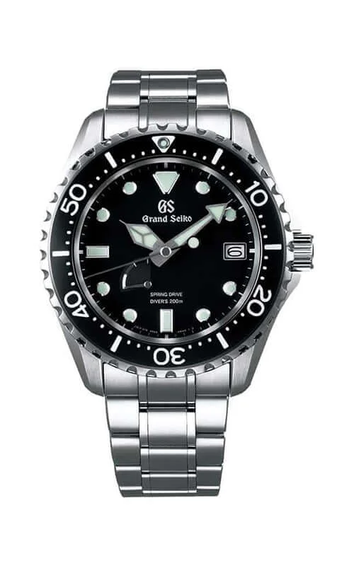 Men's Seiko Tonneau Case Style Watches-Grand Seiko Sport Divers Spring Drive Mens Watch SBGA229G