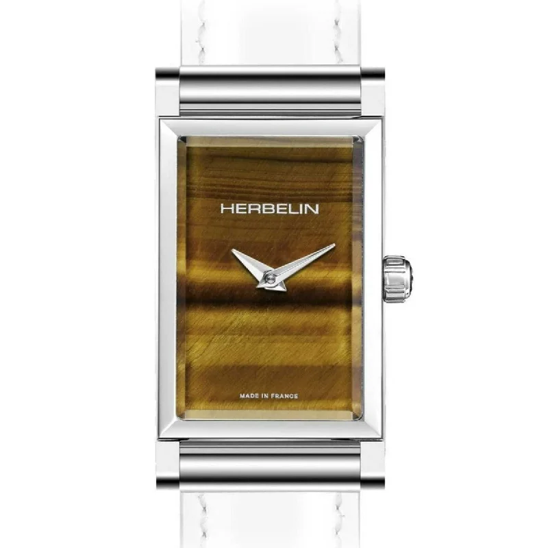 Men's Night Out Dress Watches for Date Nights-Herbelin Antares Ladies White Watch H17444APS07 - Case Only