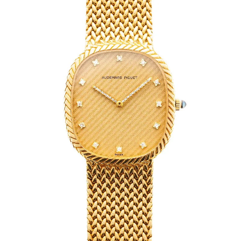Men's Audemars Piguet Automatic Wind Watches-Audemars Piguet Yellow Gold Bracelet Watch Ref. 4109