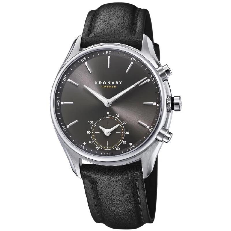Kronaby S0718/1 Men's Black Sekel Hybrid Smartwatch