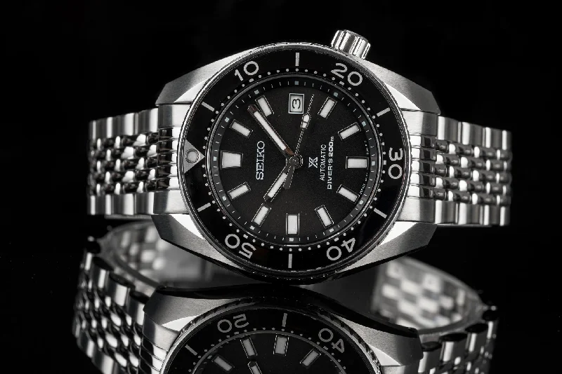 Men's Seiko Digital Style Watches-Beads of Rice Bracelet (Seiko Sumo)