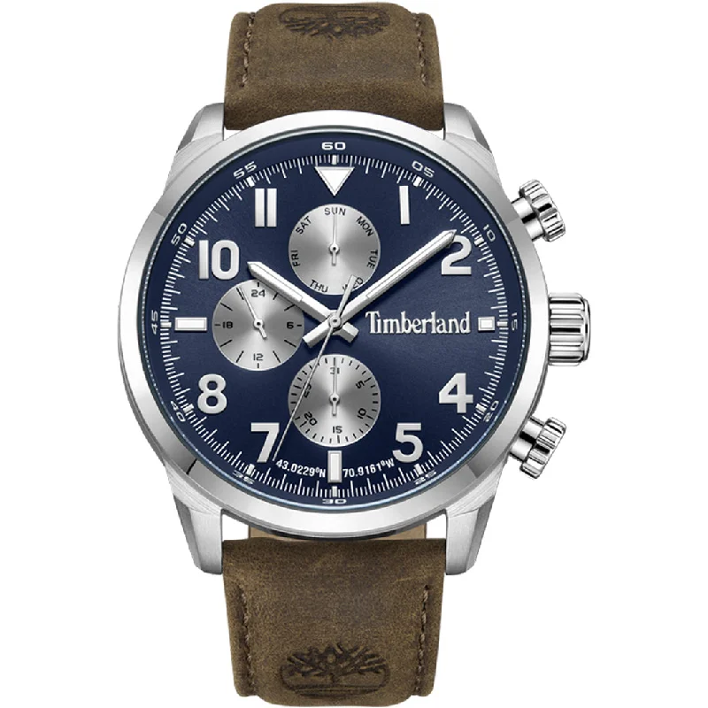 Men's Quartz Watches with Dual Time Zones-TIMBERLAND, HENNIKER.2