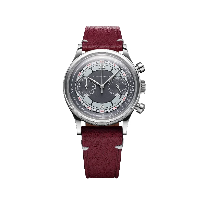 Women's Chronograph Watches for Travelers-Furlan Marri Mechaquartz Rosso Grigio Ref. 1085-A