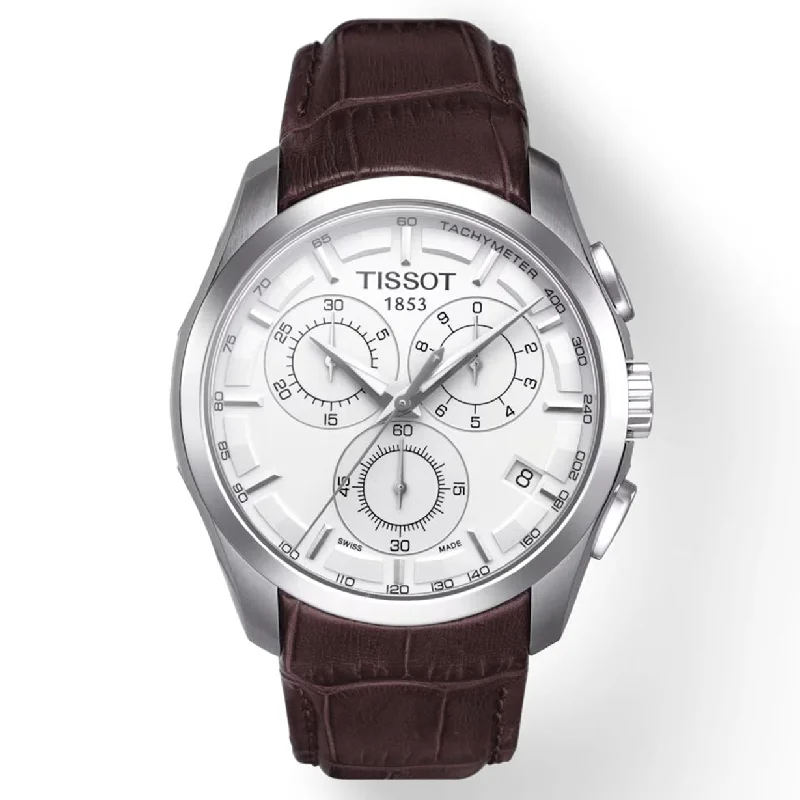 Women's Heritage Watches for Special Occasions-Tissot T-Classic Silver Dial Men 41mm