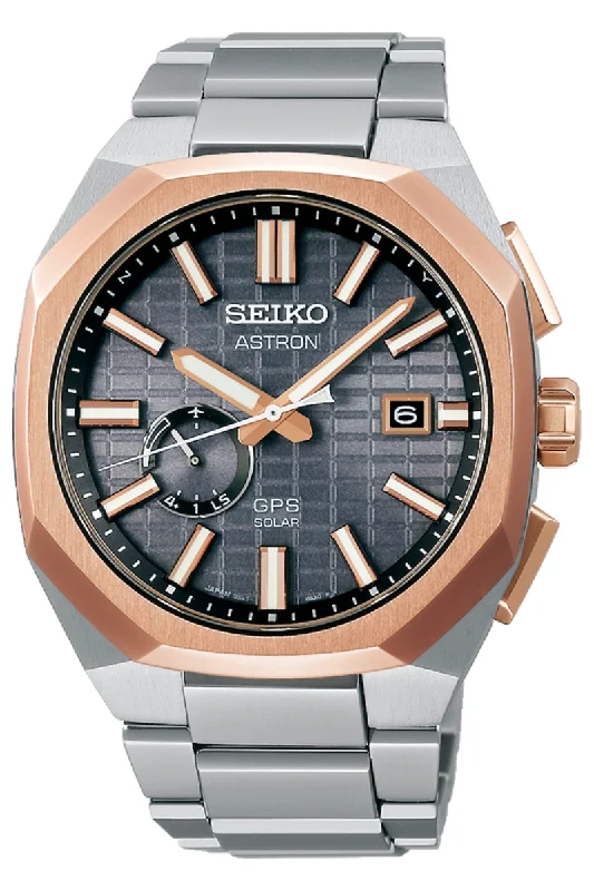 Men's New Year's Eve Style Dress Watches for Countdown Parties-Seiko Astron GPS Solar SSJ014