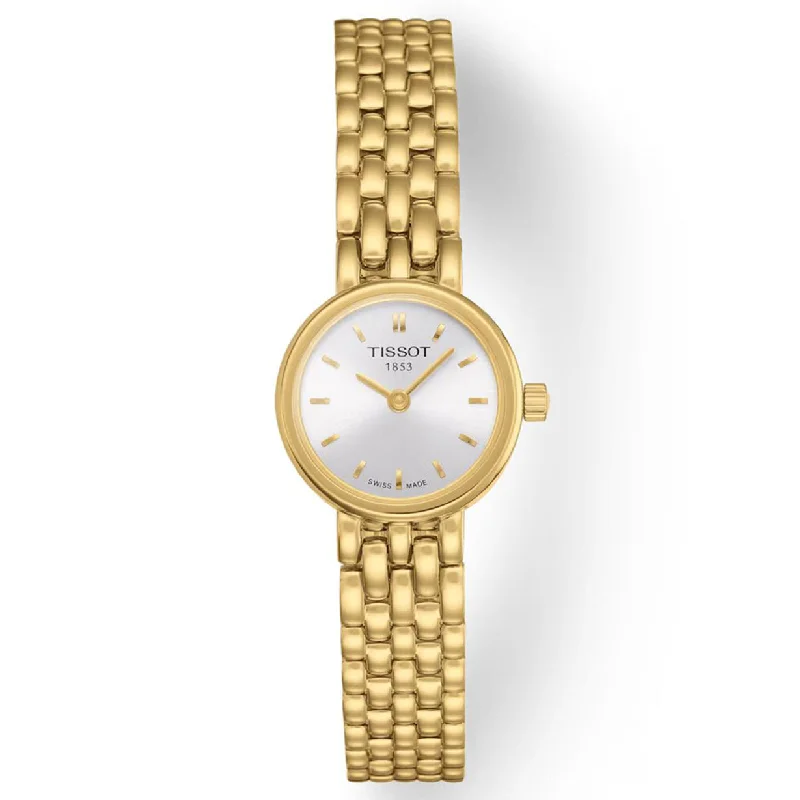 Women's Heritage Watches with Laser Engraving-Tissot T-Lady Silver Dial Women 19.5mm