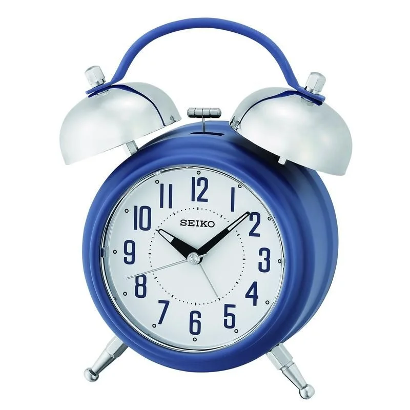 Oil-Lamp Clocks for Vintage Ambiance-Seiko Alarm Clock - QHK051L