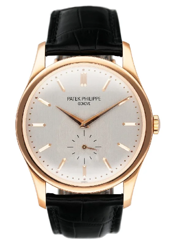 Men's Patek Philippe Grand Complications Watches-Patek Philippe Calatrava 5196R 18K Rose Gold Mens Watch