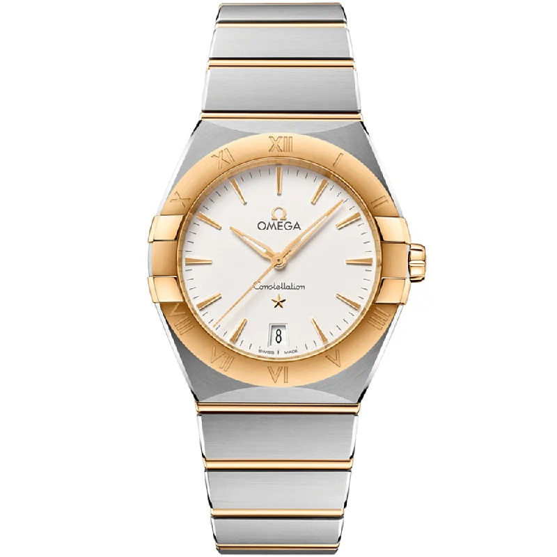 Men's Quartz Watches with Day Date Complication-OMEGA, CONSTELLATION