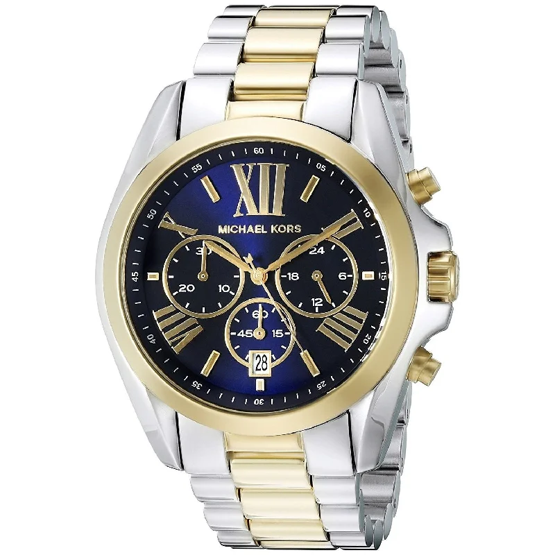 Women's Chronograph Watches for Pilots-Michael Kors Women's MK5976 Bradshaw Chronograph Two-Tone Stainless Steel Watch