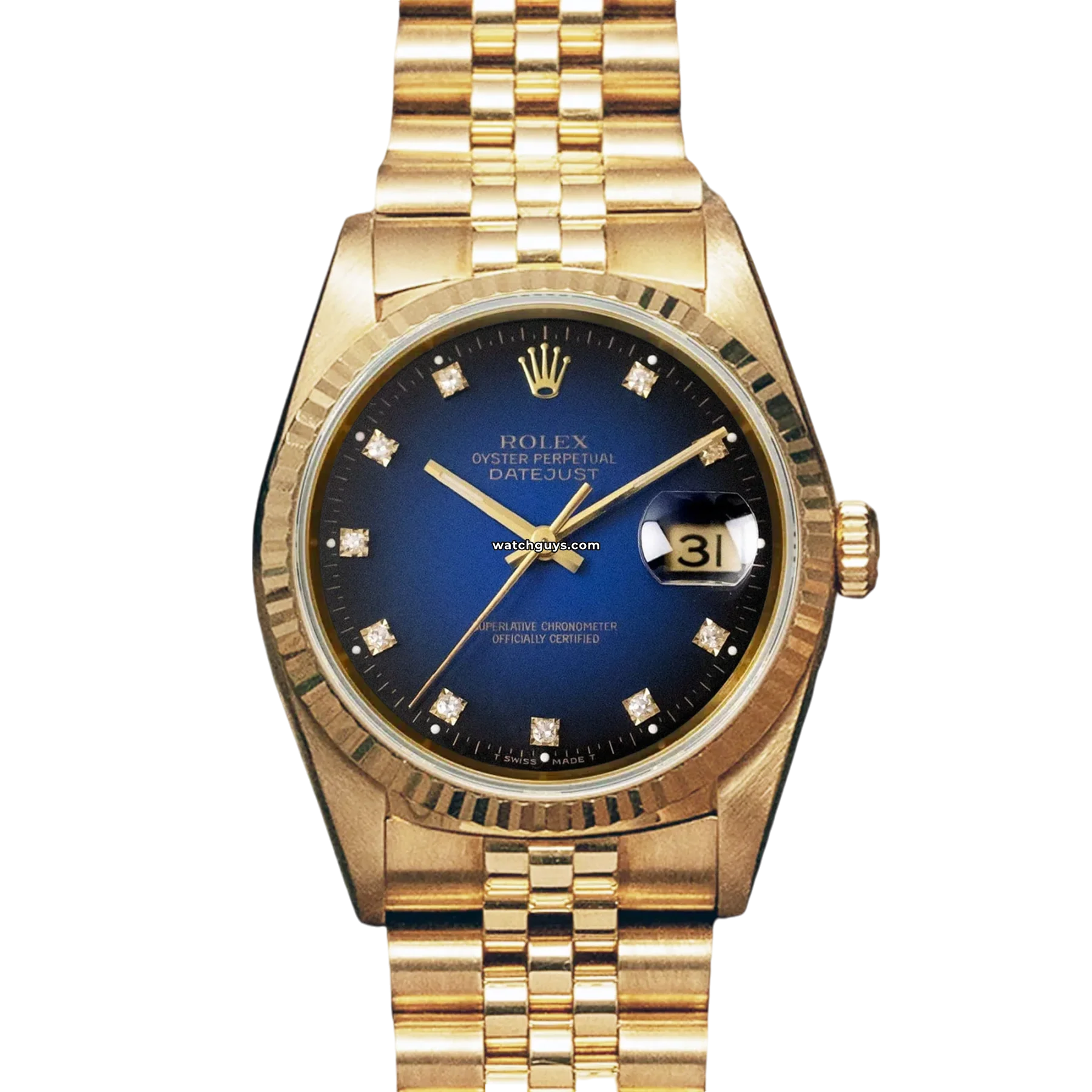 Women's Rolex High-End Watches for Sale-Rolex Datejust 16238 Vignette Blue Diamond Jubilee