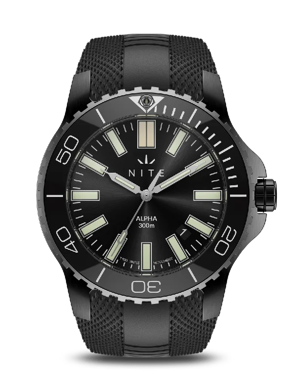 Men's Military Watches with Bomb Disposal Units-ALPHA Z NIGHT