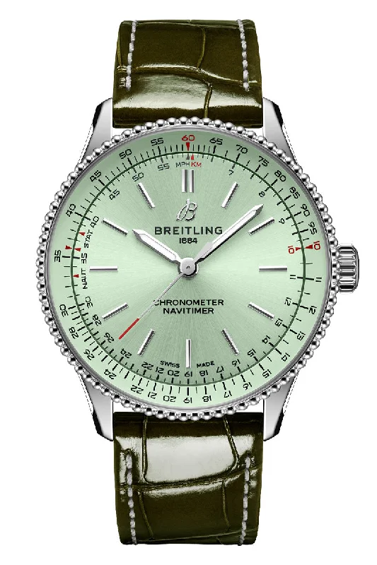 Men's Quartz Movement Design Dress Watches for Precision Timekeeping-Breitling Navitimer Automatic 36 A17327361L1P1