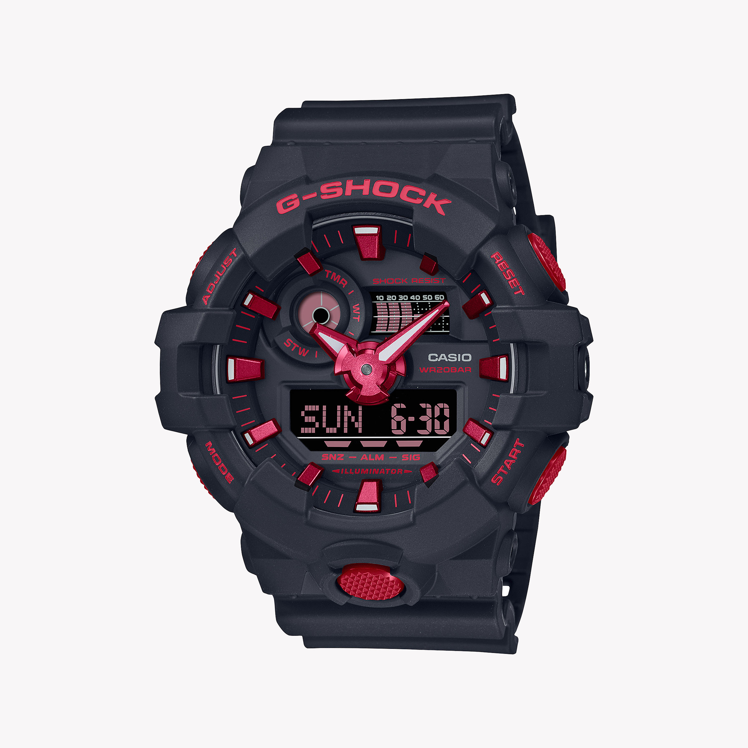 Men's Digital Watches for Pilots-G-SHOCK Men's Black Resin Watch, Digital Display | GA-700BNR-1ADR