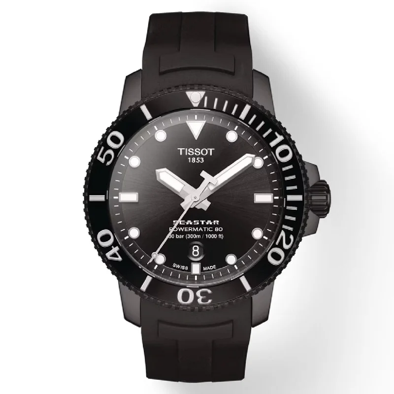 Women's Heritage Watches with Advanced Materials-Tissot T-Sport Black Dial Men 43mm
