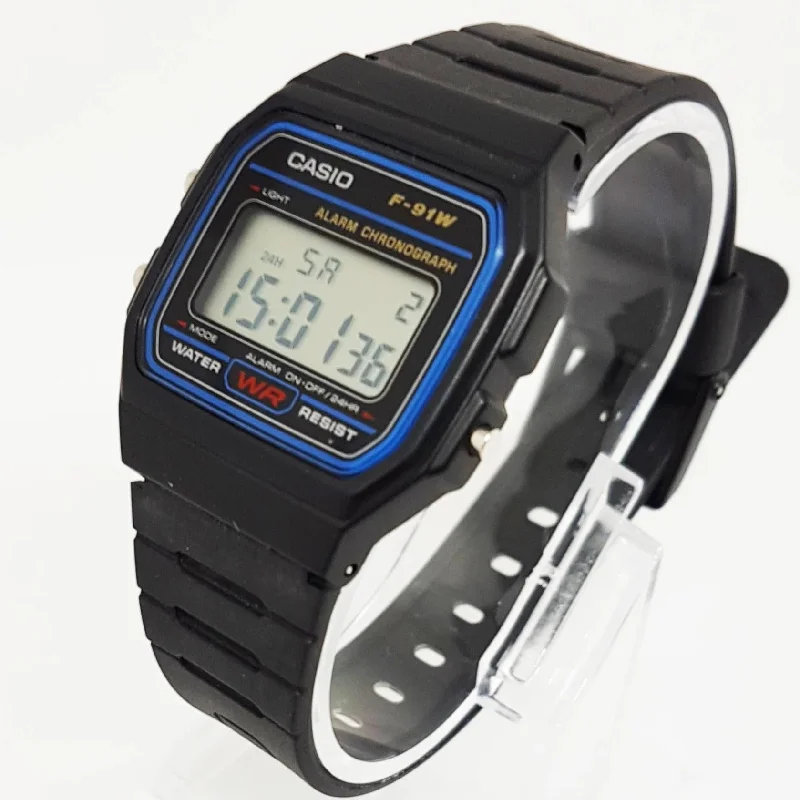 Women's Pilot Watches for Mountain Climbing-Classic F-91W Black Vintage Casio Watch | Alarm Chronograph Watch Women's Pilot Watches for Mountain Climbing-Classic F-91W Black Vintage Casio Watch | Alarm Chronograph Watch