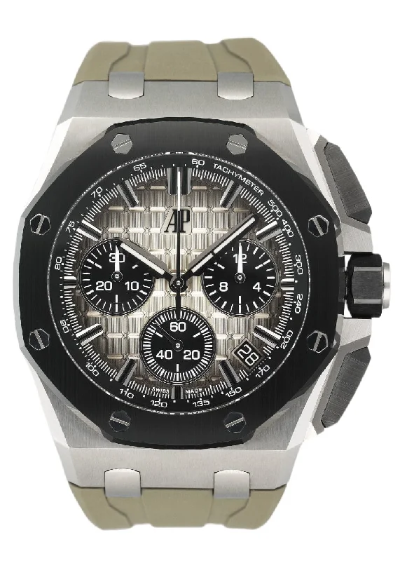 Men's Audemars Piguet French Made Style Watches-Audemars Piguet Royal Oak Offshore 26420SO Mens Watch Box Papers