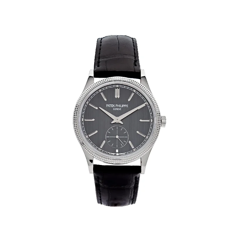 Men's Patek Philippe Watches for Mountain Climbing-Patek Philippe Calatrava 6119G-001 White Gold Grey Dial (2023)