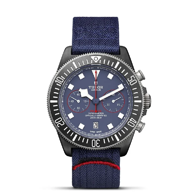 Women's Chronograph Watches for Orienteering-TUDOR Pelagos FXD Chrono Alinghi Red Bull Racing 43mm Gents Watch M25807KN-0001