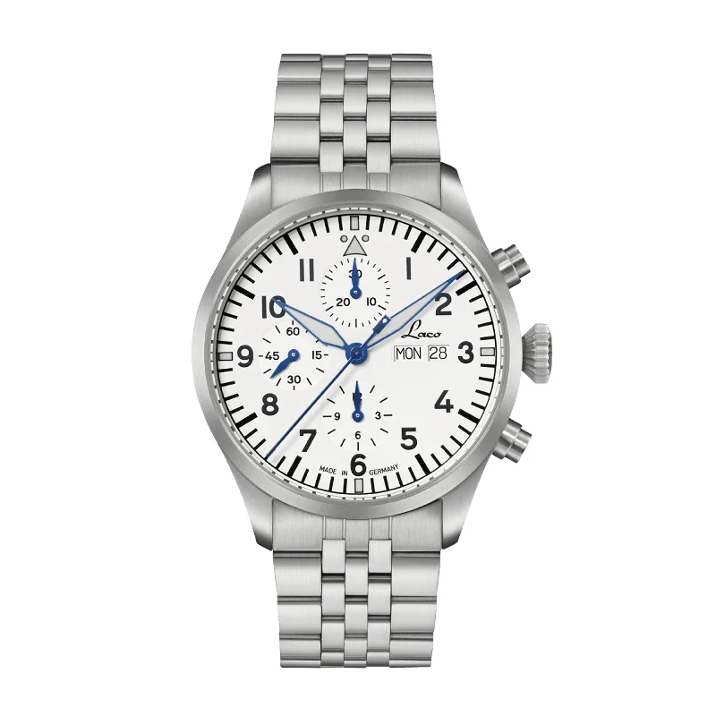 Men's Chronograph Watches with Luxury Materials-Chronographs Kiel.2.MB Weiss 862153.MB