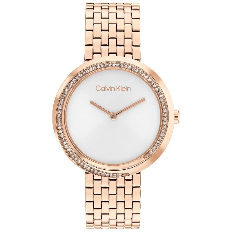 Men's Quartz Watches for Birthday Gifts-CALVIN KLEIN, TWISTED BEZEL