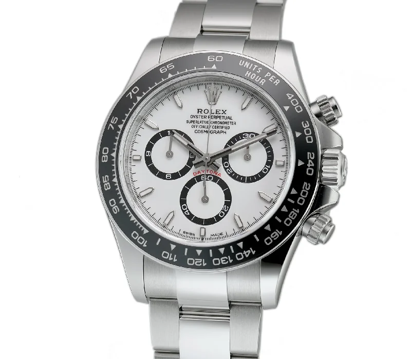 best men's Rolex watches for collectors -​40mm Steel Ceramic Bezel White Panda Dial Caliber 4131