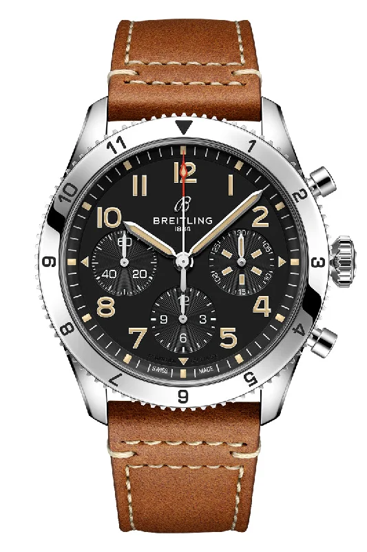 Men's European Made Style Dress Watches for Sophistication-Breitling Classic AVI Chronograph 42 P-51 Mustang A233803A1B1X1