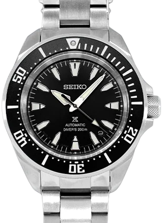 Men's Seiko Fashionable Style Watches-Prospex Samurai 200M Automatic Black Ref. SBDY131