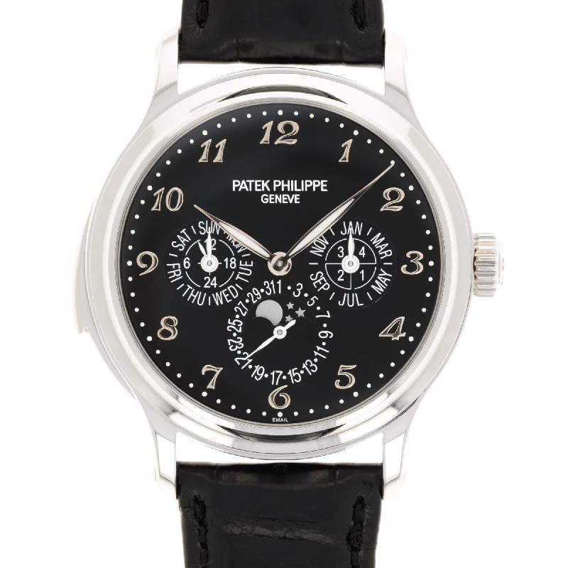 Men's Patek Philippe Watches with Aviation Theme-Patek Philippe Platinum Perpetual Calendar Minute Repeater Watch Ref. 5374