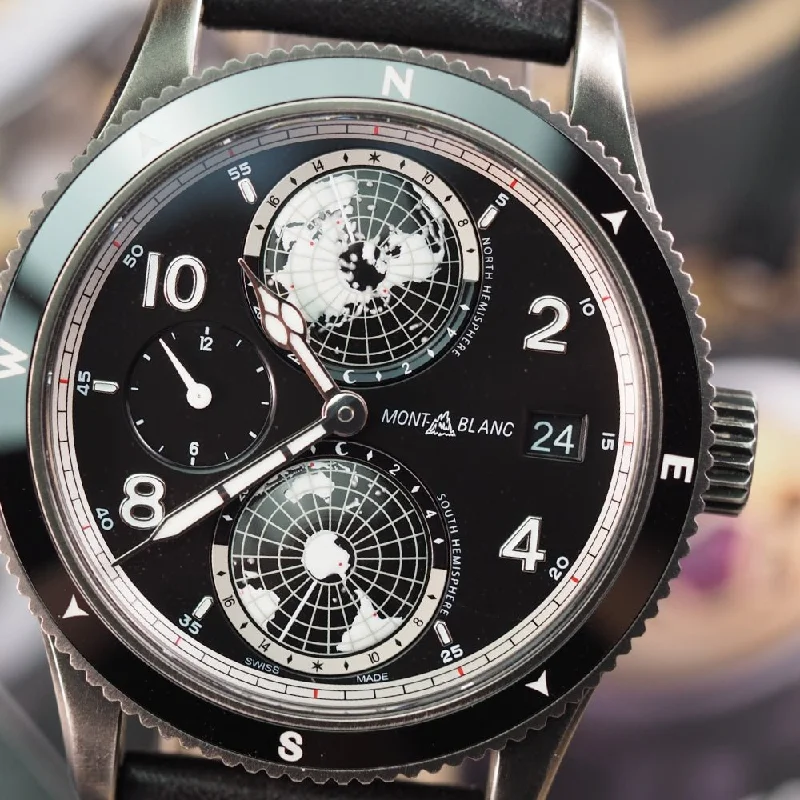 Women's Rolex Valentine's Day Watches-Montblanc 1858 Geosphere Ultrablack (2023)