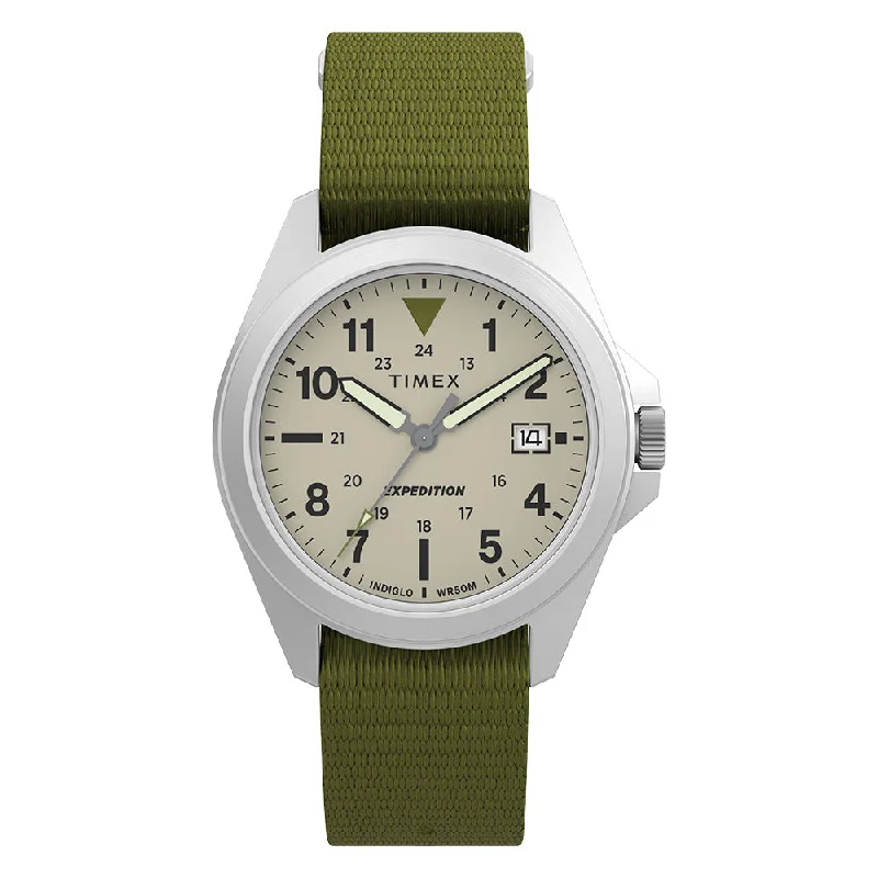 Men's Military Watches with Tribute Edition-Expedition Field Date 36mm Leather Band