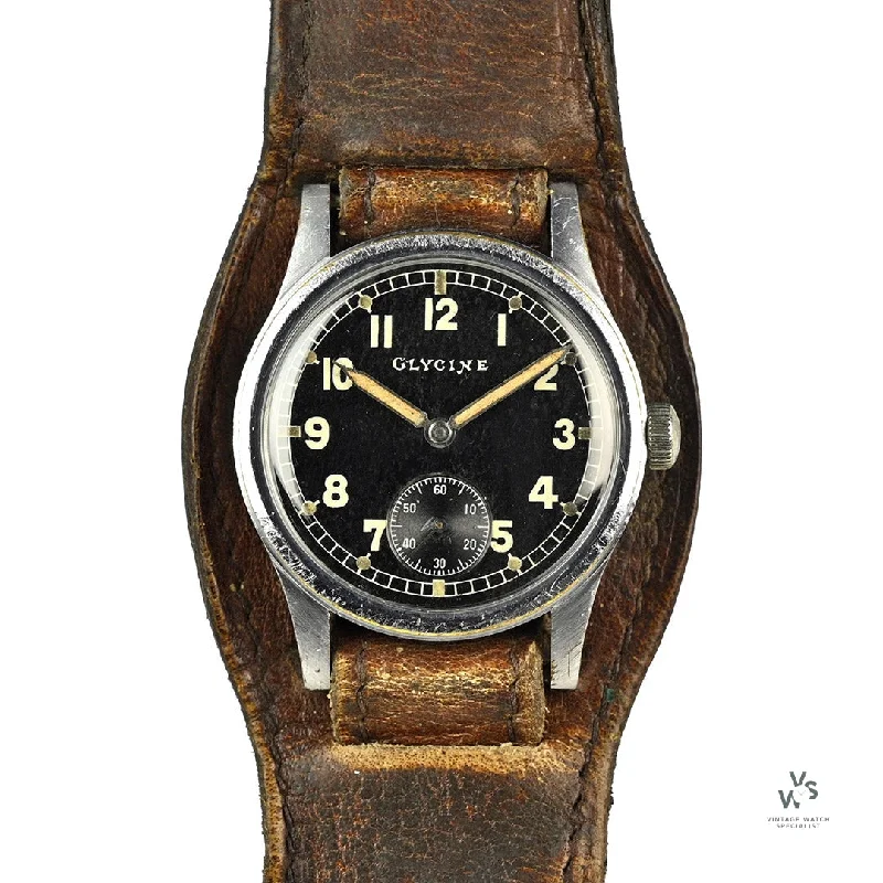 Men's Military Watches with Immersive Experience-Glycine German Army Officers Watch (DH) WW2 - c.1940s