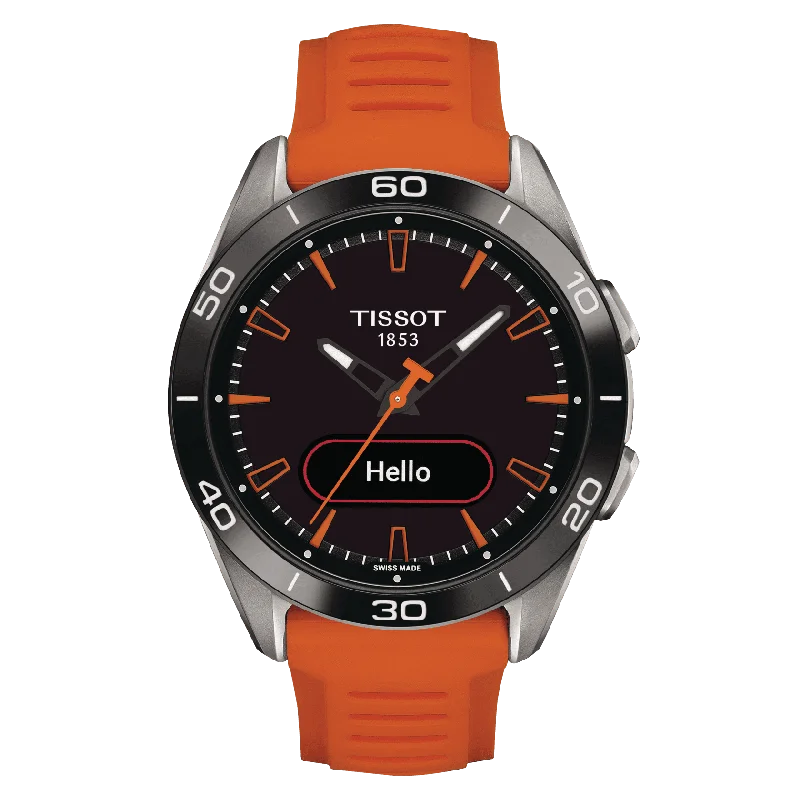 Women's Heritage Watches with Advanced Materials-Tissot T-Touch Connect Sport Black Dial Men 43.75mm