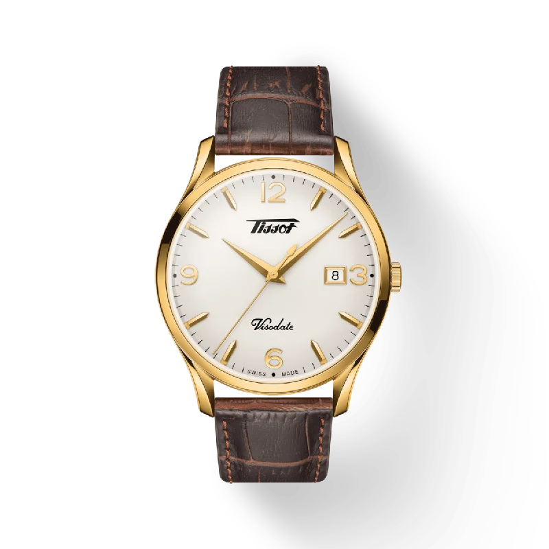 Women's Heritage Watches with Smart Features-Tissot Heritage Silver Dial Men 40mm