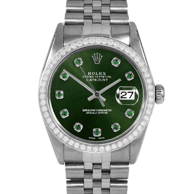 men's Rolex watches with minute repeater -​Rolex Datejust 36mm | 16014-GRN-EMD-AM-BDS-JBL